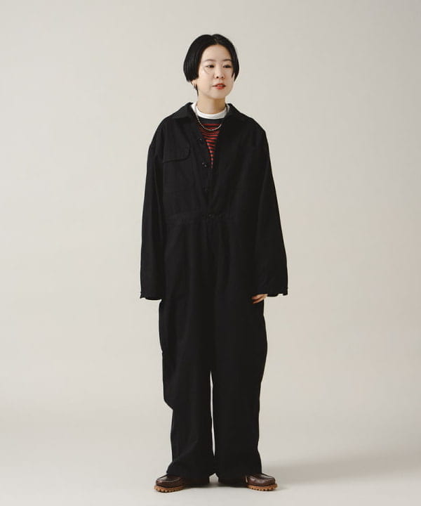 ミナミマリコさんの「BEAMS WOMEN｜スウィッチ ボーダー ロングスリーブ」を使ったコーディネート