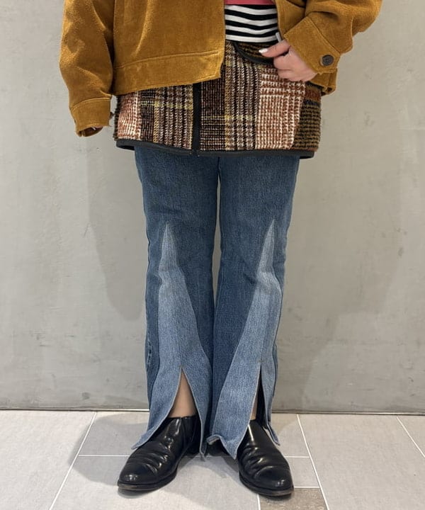 大石彩可さんの「BEAMS WOMEN｜【リラックスフィット】プリント フェード スウェット」を使ったコーディネート