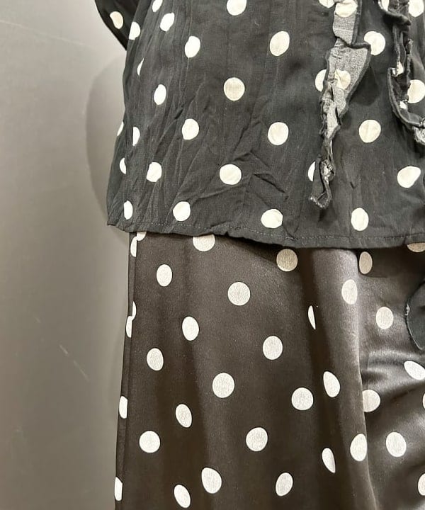 早川 萌子さんの「BEAMS WOMEN｜ドット クリンクル フリル シャツ」を使ったコーディネート