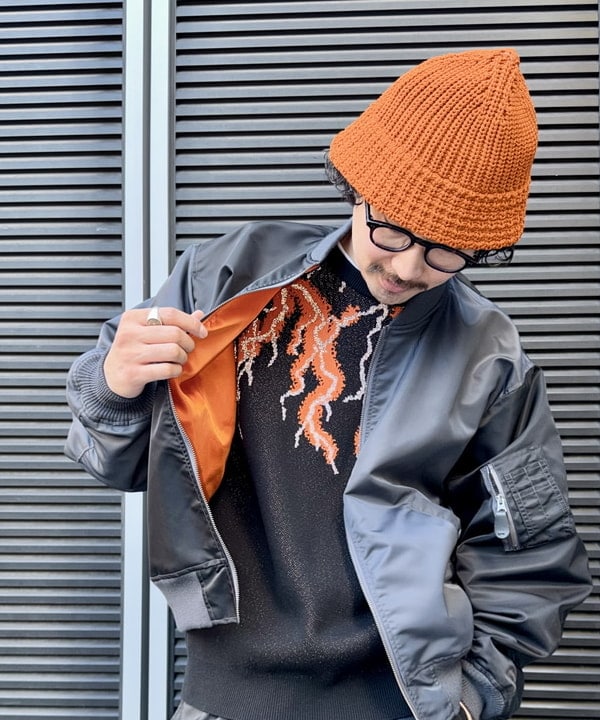 BAKU(東江 漠)さんの「BEAMS WOMEN｜【ワイドフィット】クレイジー MA-1」を使ったコーディネート