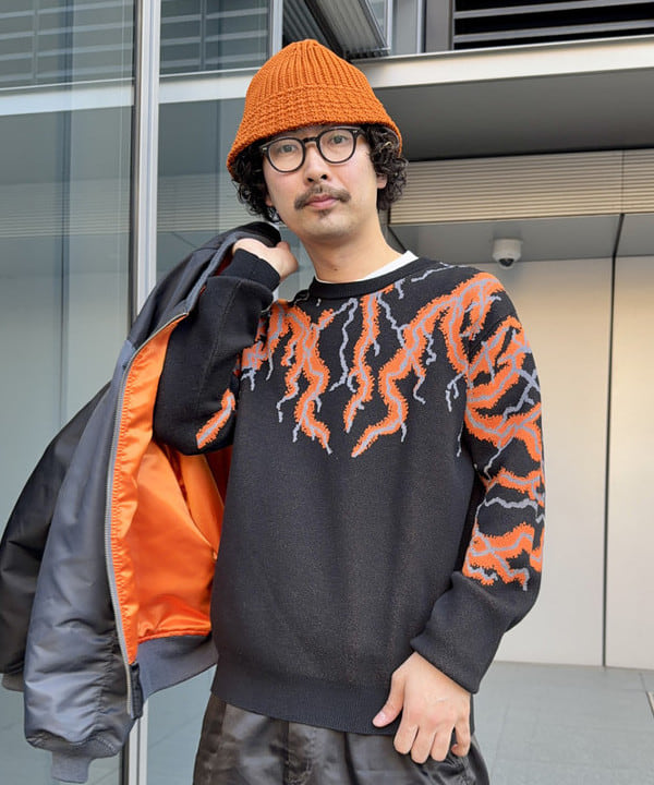 BAKU(東江 漠)さんの「BEAMS WOMEN｜【ワイドフィット】クレイジー MA-1」を使ったコーディネート