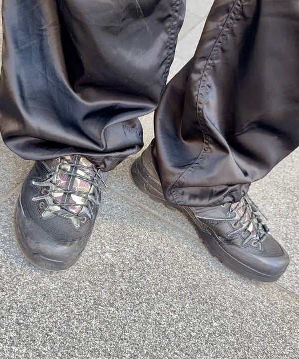 BAKU(東江 漠)さんの「BEAMS WOMEN｜【ワイドフィット】クレイジー MA-1」を使ったコーディネート