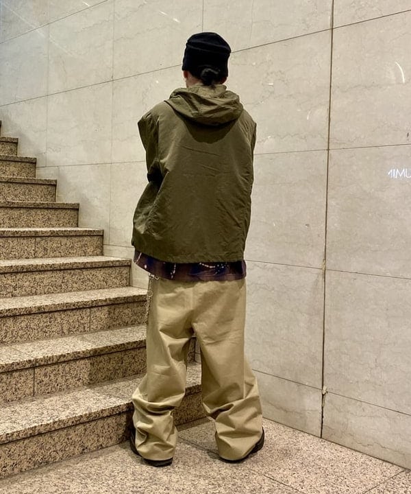 はるひむさんの「BEAMS WOMEN｜ガーメントダイ フーデッド ブルゾン【ワイドショートフィット】」を使ったコーディネート