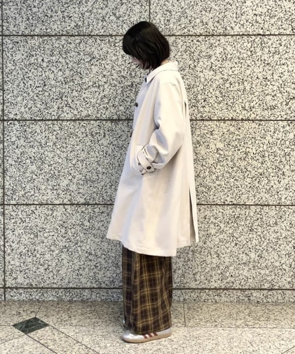 加歩さんの「BEAMS WOMEN｜リブ マルチボーダー カーディガン」を使ったコーディネート