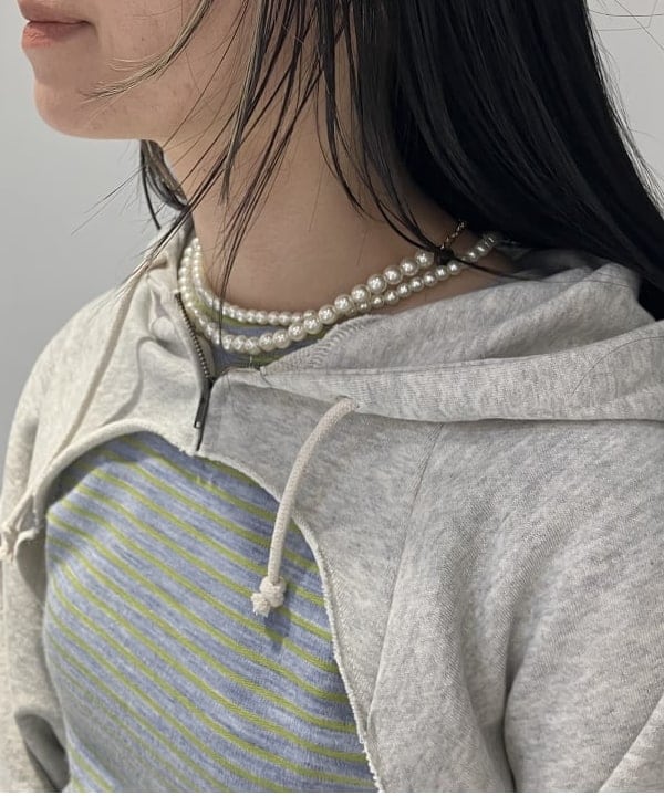 にしだてさんの「BEAMS WOMEN｜スウェット ボレロ」を使ったコーディネート