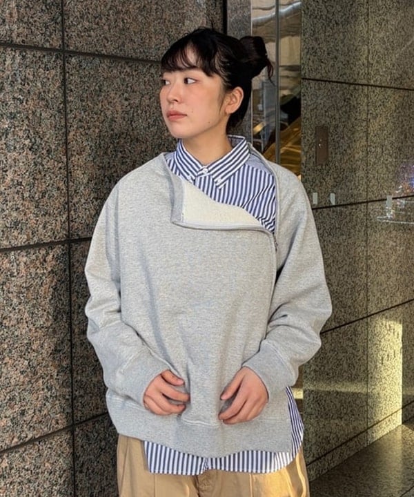 ばるたんさんの「BEAMS WOMEN｜HAVERSACK / ジップ スウェット」を使ったコーディネート