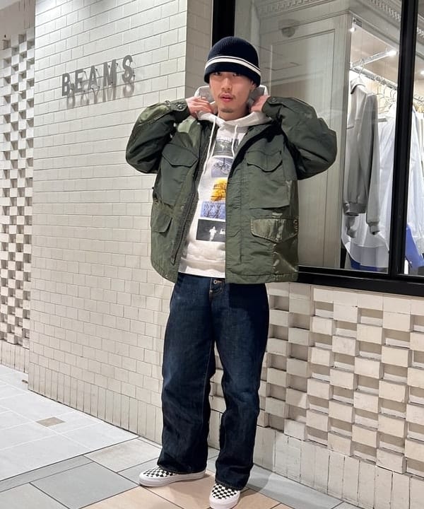 梨本 湖太郎さんの「BEAMS WOMEN｜VANS / SLIP-ON REISSUE 98 LX CHECKERBOARD BLACK/OFF WHITE」を使ったコーディネート