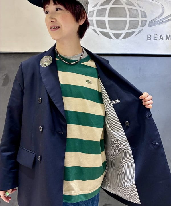 木村 梨香さんの「BEAMS WOMEN｜カフ デタッチャブル ダブルジャケット」を使ったコーディネート