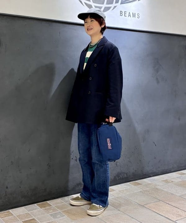 木村 梨香さんの「BEAMS WOMEN｜カフ デタッチャブル ダブルジャケット」を使ったコーディネート