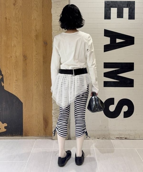 amaさんの「BEAMS WOMEN｜チュール キリカエ アシンメトリー ヘム Tシャツ」を使ったコーディネート