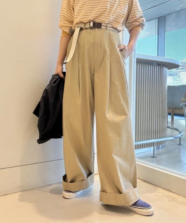 おのすさんの「BEAMS WOMEN｜タイプ ビッグ シャツ」を使ったコーディネート