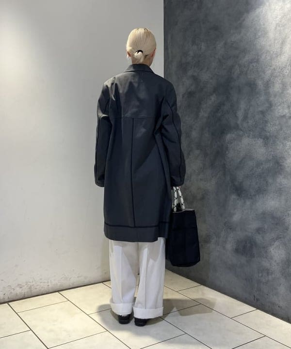 菜月さんの「BEAMS WOMEN｜AK+1 / バルカラー コート」を使ったコーディネート