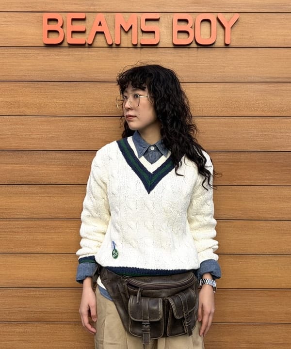 ばるたんさんの「BEAMS WOMEN｜ワイド タック チノ パンツ」を使ったコーディネート