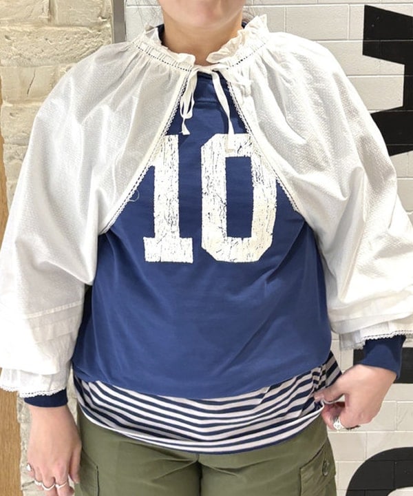 kawaiさんの「BEAMS WOMEN｜ユーロ ドロワーズ アレンジ ブラウス」を使ったコーディネート