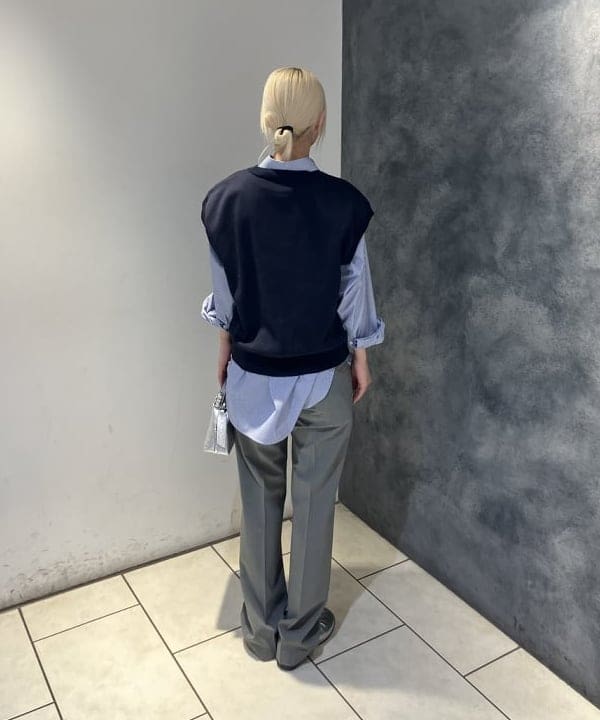 菜月さんの「BEAMS WOMEN｜ベーシック オーバーシャツ」を使ったコーディネート