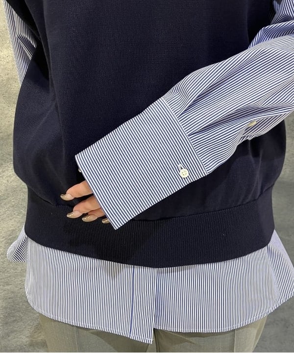 菜月さんの「BEAMS WOMEN｜ベーシック オーバーシャツ」を使ったコーディネート