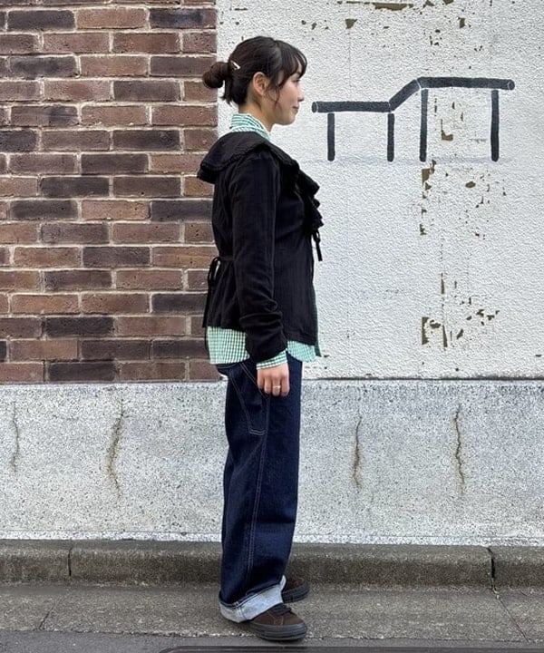 アベアミさんの「BEAMS WOMEN｜ラッフル カーディガン」を使ったコーディネート