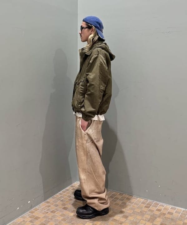 Ryohei Takataさんの「BEAMS WOMEN｜ガーメントダイ フーデッド ブルゾン【ワイドショートフィット】」を使ったコーディネート