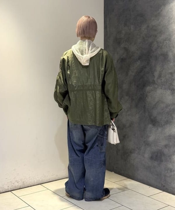 yokoyama shionさんの「BEAMS WOMEN｜ビッグ メッシュ フーディー」を使ったコーディネート