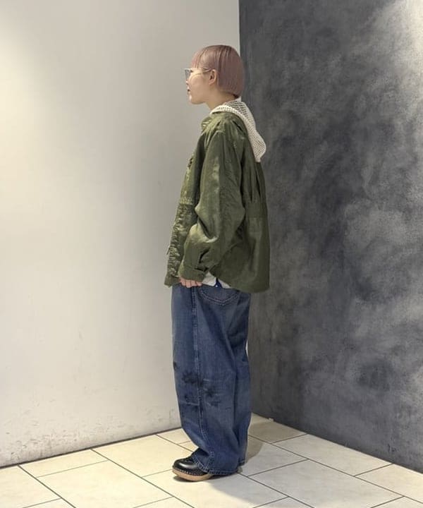 yokoyama shionさんの「BEAMS WOMEN｜ビッグ メッシュ フーディー」を使ったコーディネート