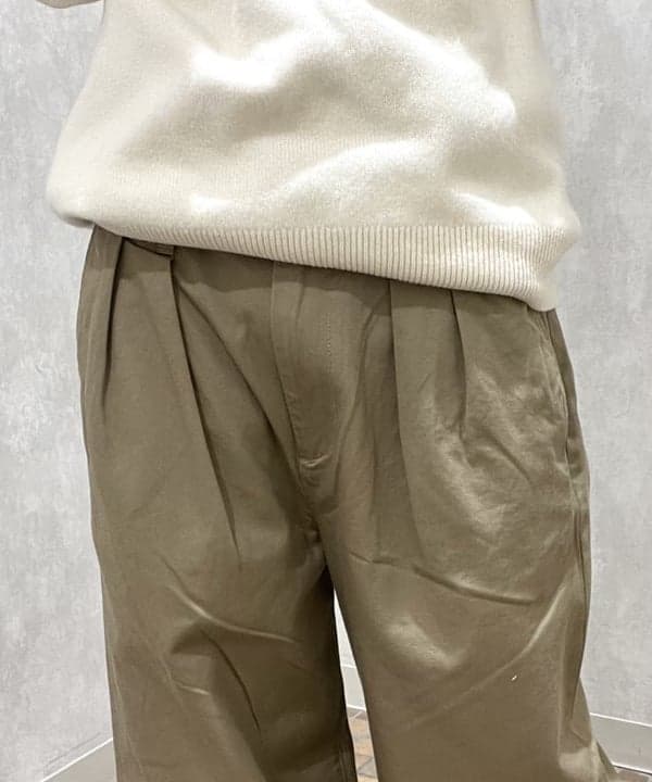 菊田 悠さんの「BEAMS WOMEN｜BEAMS PLUS / 9ゲージ クルーネックニット」を使ったコーディネート