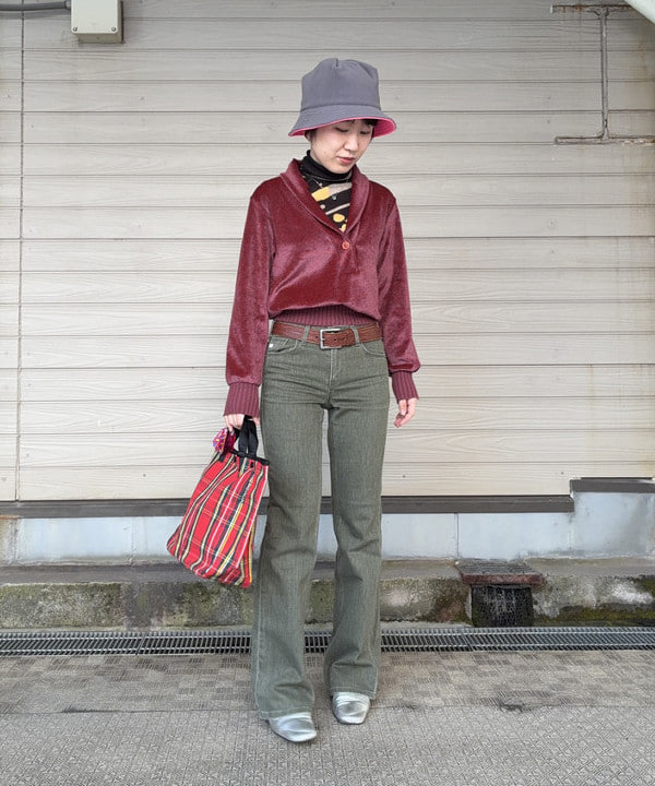 森川 夏衣さんの「BEAMS WOMEN｜【別注】INFIELDER DESIGN / フリース ハット」を使ったコーディネート