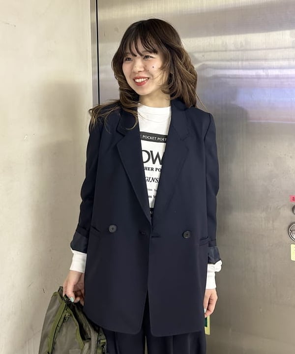 ナツハさんの「BEAMS WOMEN｜maturely / ティー ダブ ダブル ブレステッド ジャケット」を使ったコーディネート