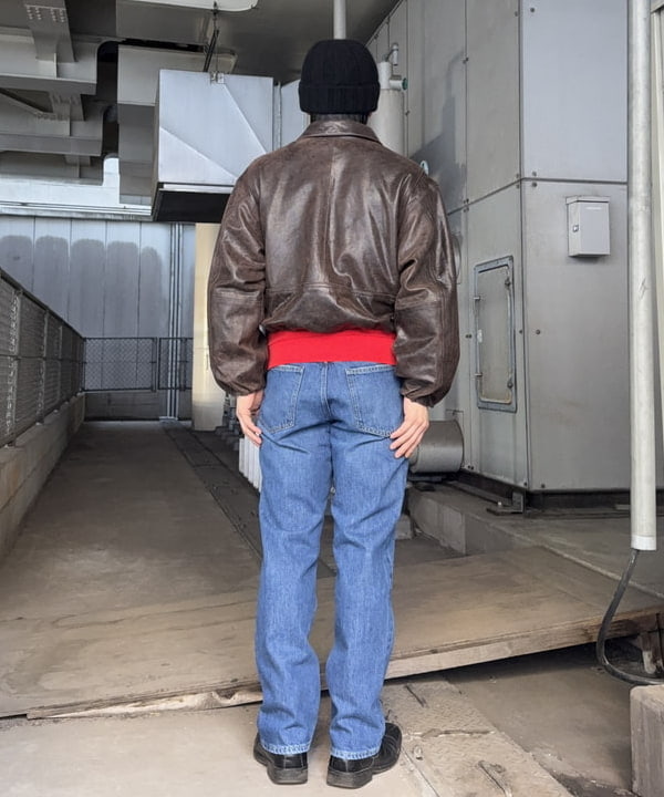 しゅうとさんの「BEAMS WOMEN｜ワイドショートフィット ゴートレザー ジップブルゾン」を使ったコーディネート