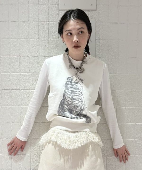 神坂 莉子さんの「BEAMS WOMEN｜I Hate Monday / Flower Jacquard Lace ストッキング」を使ったコーディネート