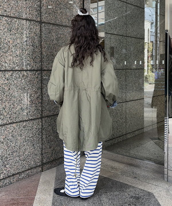 ばるたんさんの「BEAMS WOMEN｜maturely / メモリー ツイル ミリタリー コート」を使ったコーディネート