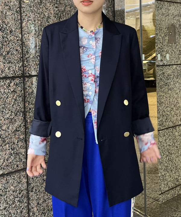 あさひさんの「BEAMS WOMEN｜シアー フラワープリント カーディガン」を使ったコーディネート