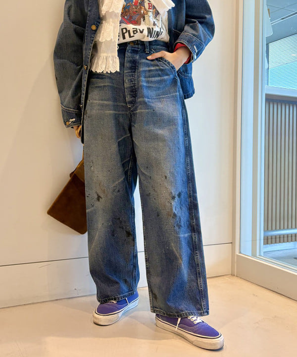 おのすさんの「BEAMS WOMEN｜【別注】HEAR MY NAME &times; maturely / プレイヤーズ プリント ショートスリーブ」を使ったコーディネート