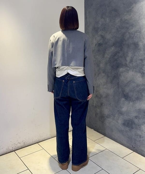 reinaさんの「BEAMS WOMEN｜ストライプ シャーリング Vネック ブラウス」を使ったコーディネート