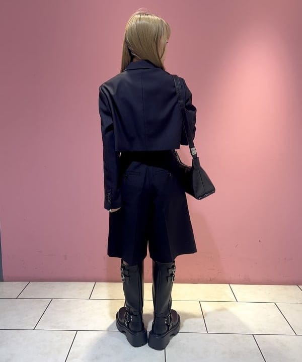 みゆうさんの「BEAMS WOMEN｜2ボタン W クロップド ジャケット」を使ったコーディネート