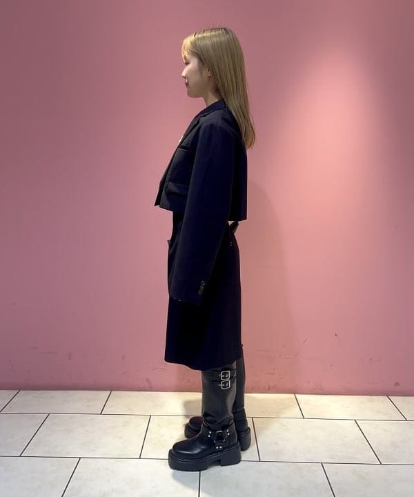 みゆうさんの「BEAMS WOMEN｜2ボタン W クロップド ジャケット」を使ったコーディネート