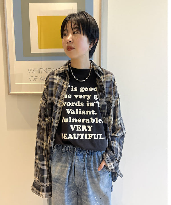 ミナミマリコさんの「BEAMS WOMEN｜maturely / ブリーチ ストラップ ロングスリーブ」を使ったコーディネート