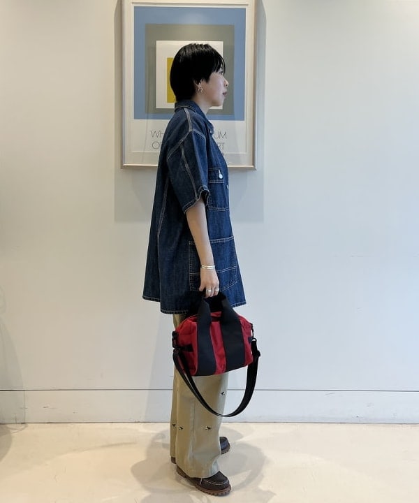 ミナミマリコさんの「BEAMS WOMEN｜デニム カバーオール ショートスリーブ」を使ったコーディネート