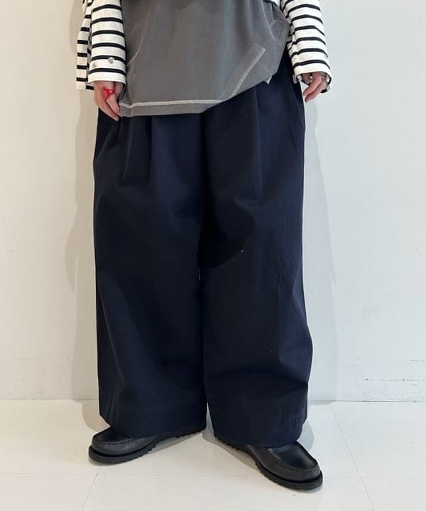 清水 彩乃さんの「BEAMS WOMEN｜maturely / ボーダー オープン ショルダー ロングスリーブ カットソー」を使ったコーディネート