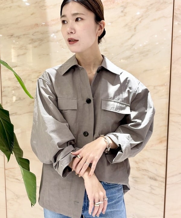 AONO SHIKAMAさんの「BEAMS WOMEN｜ナチュラル ワッシャー ブルゾン」を使ったコーディネート