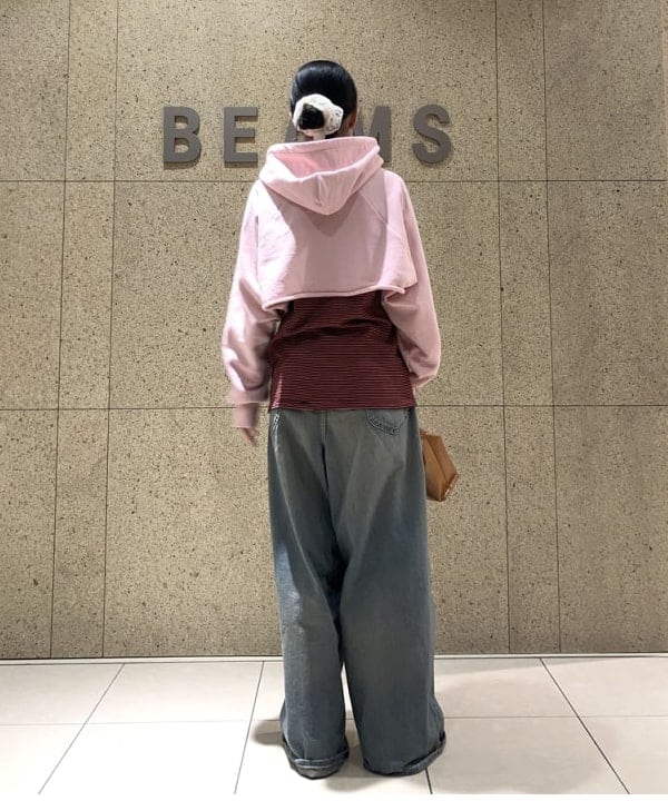 むりょさんの「BEAMS WOMEN｜スウェット ボレロ」を使ったコーディネート