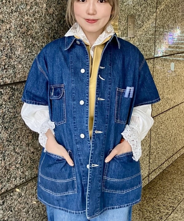 小原 もこさんの「BEAMS WOMEN｜ギンガムチェック ヘアピン 2セット」を使ったコーディネート