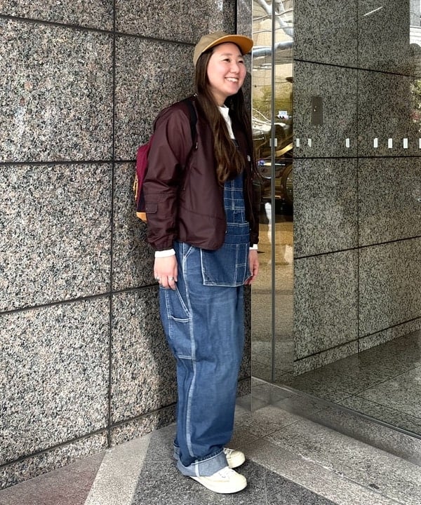 サイトウ　トモミさんの「BEAMS WOMEN｜【別注】BIGMAC / エプロン オーバーオール」を使ったコーディネート