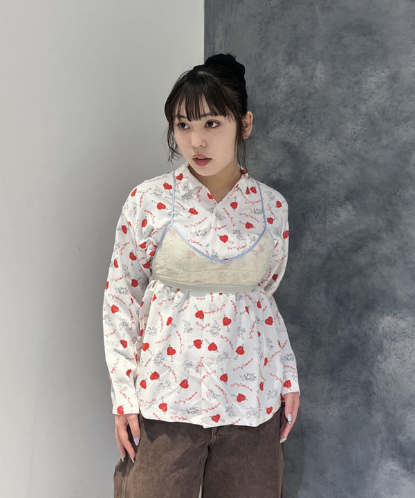 星野 真依さんの「BEAMS WOMEN｜【別注】PENNEY'S / 総柄 シャツ」を使ったコーディネート