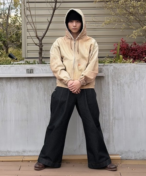 大野 滉太さんの「BEAMS WOMEN｜モック プリント フーディ」を使ったコーディネート