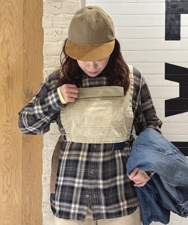 kawaiさんの「BEAMS WOMEN｜【別注】Winner Caps / スエード &times; ツイル キャップ」を使ったコーディネート
