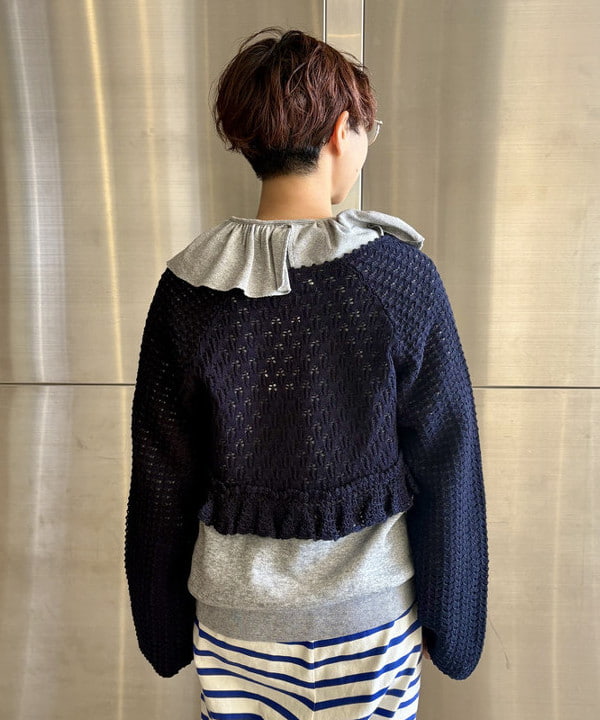 みりさんの「レース ニット ボレロ」を使ったコーディネート