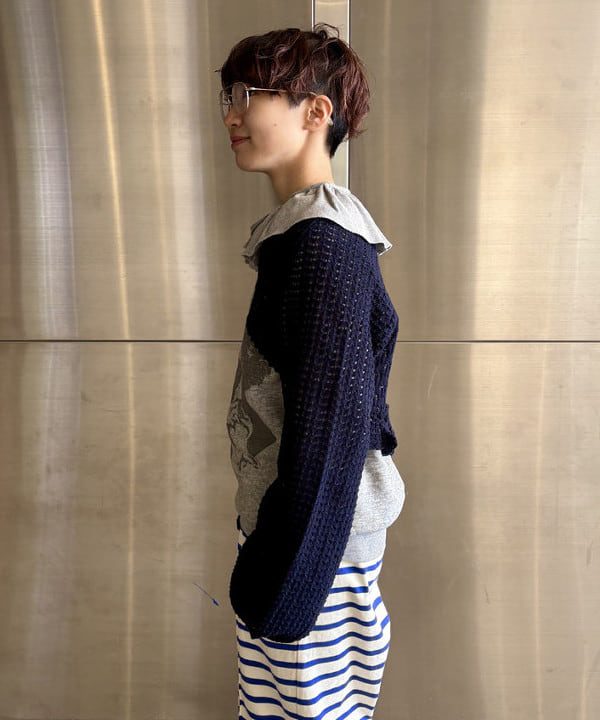 みりさんの「レース ニット ボレロ」を使ったコーディネート