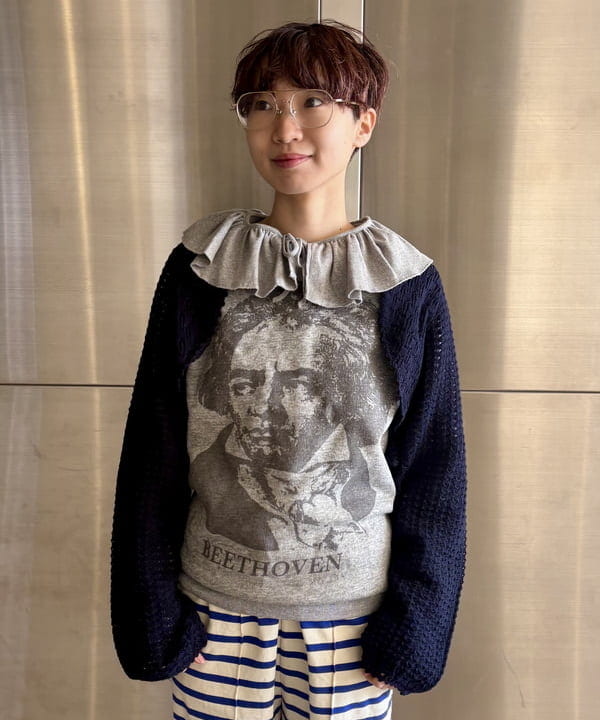 みりさんの「レース ニット ボレロ」を使ったコーディネート