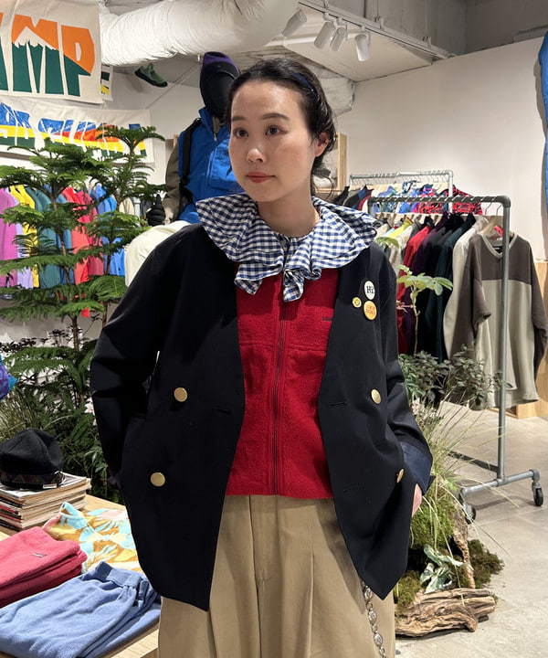 清水 彩乃さんの「BEAMS WOMEN｜ワイド タック チノ パンツ」を使ったコーディネート