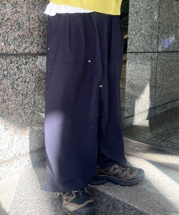 菊田 悠さんの「BEAMS WOMEN｜5ゲージ ガーメントダイ クルーネックニット」を使ったコーディネート